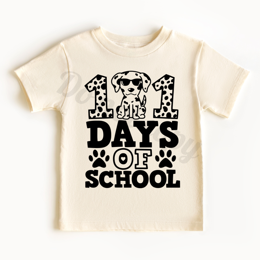 101 days of school- dog paws