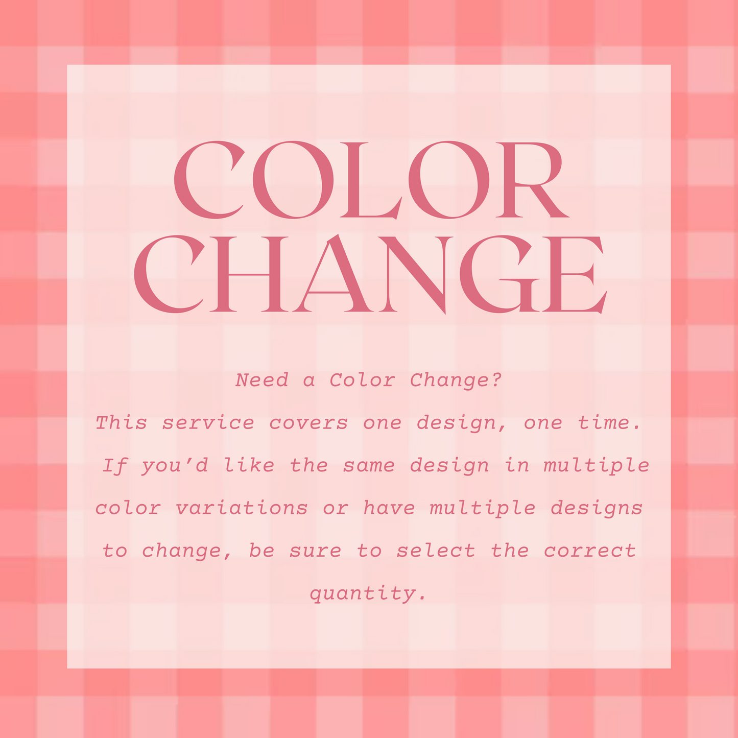 Color Change Service