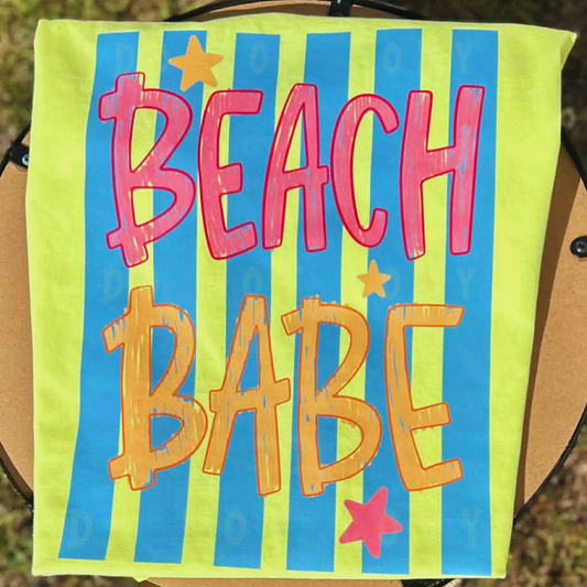 Beach Babe Scribble & Stripes