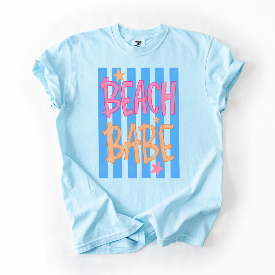 Beach Babe Scribble & Stripes