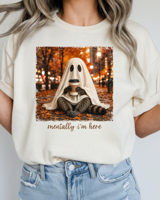 Fall Raccoon Ghost