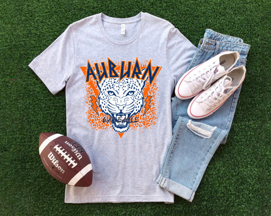 Auburn leopard + lightning