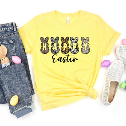 Happy Easter Animal Print Bunnies