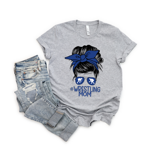 Wrestling Mom (Royal Blue No Outline)