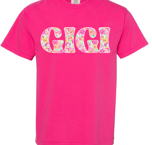 *Bright Floral Pattern - Customizable Names*