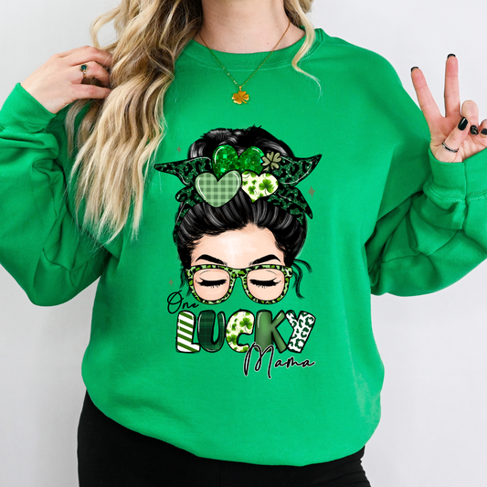 One Lucky Mama Messy Bun