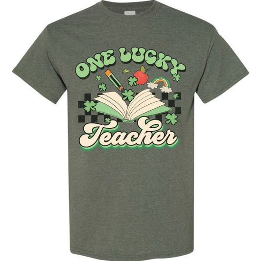 St. Patrick's Checkered Teacher Design