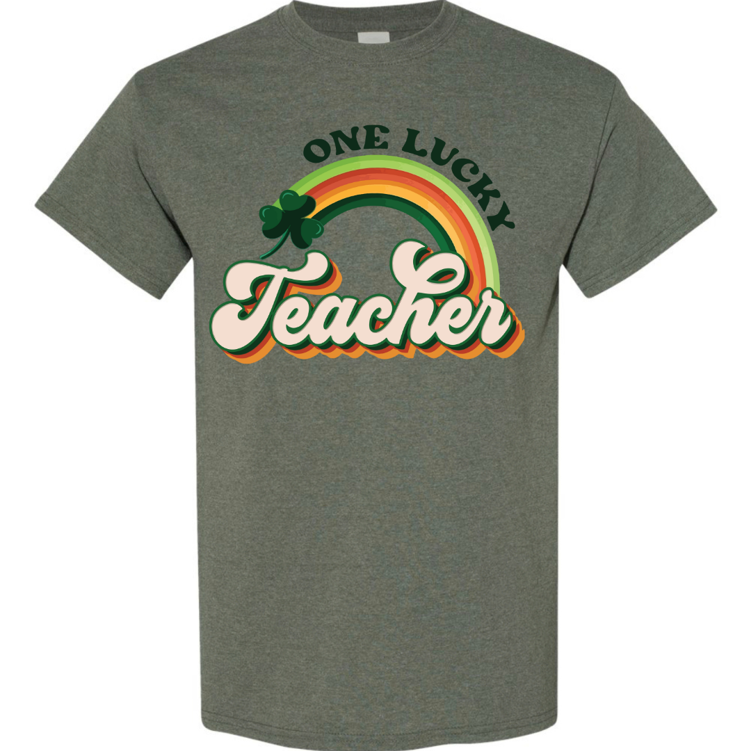 Lucky Teacher Colorful Rainbow