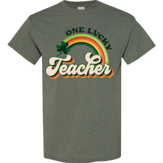 Lucky Teacher Colorful Rainbow